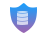 Blaues und violettes Datenquadrat