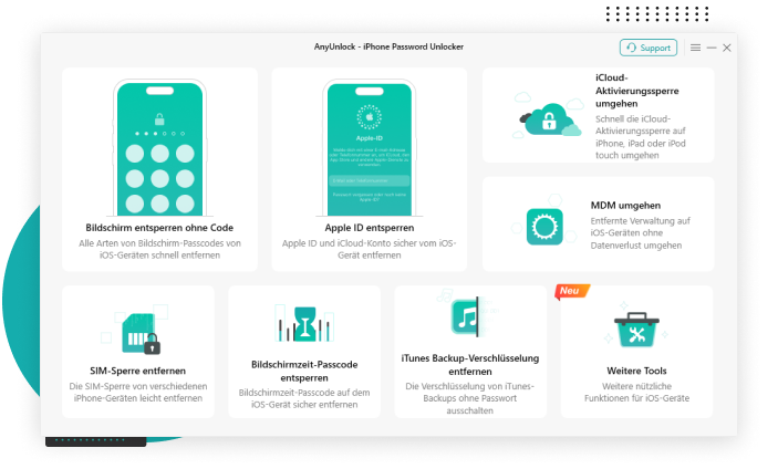 Website mit Apps