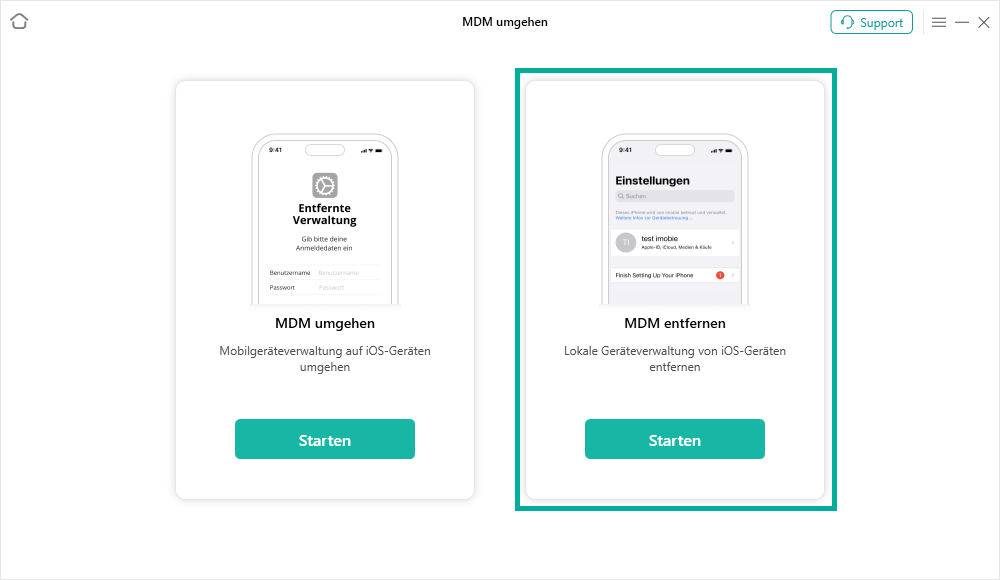 Telefonbildschirm mit Benutzerinformationen