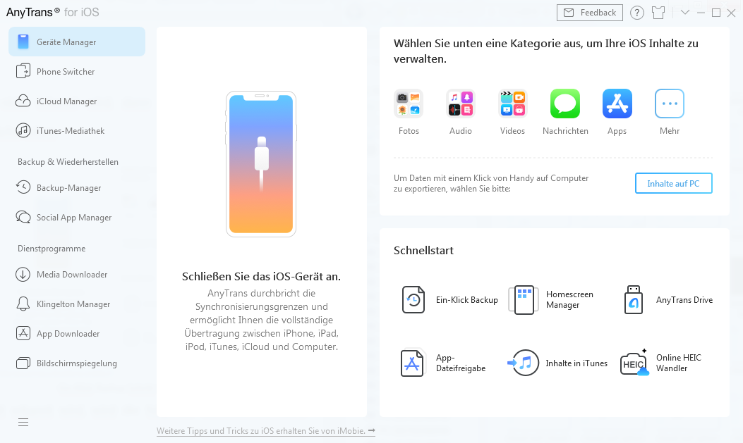 Melden Sie sich iCloud-Konto an