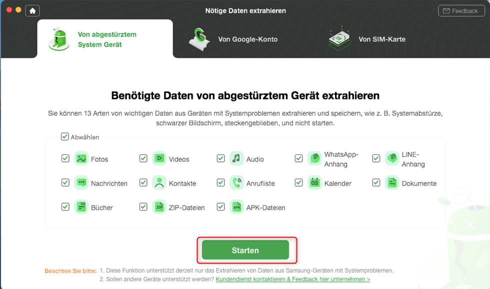 Fotos retten DroidKit starten