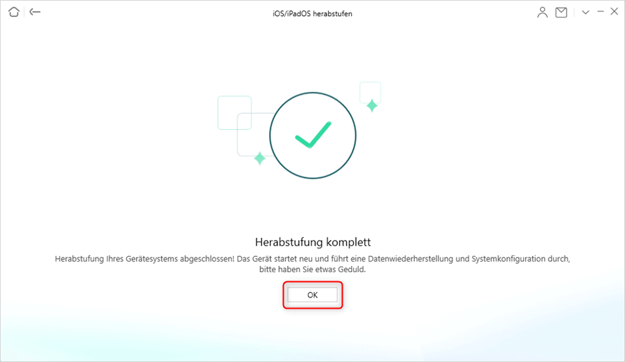 Herabstufung komplett ist