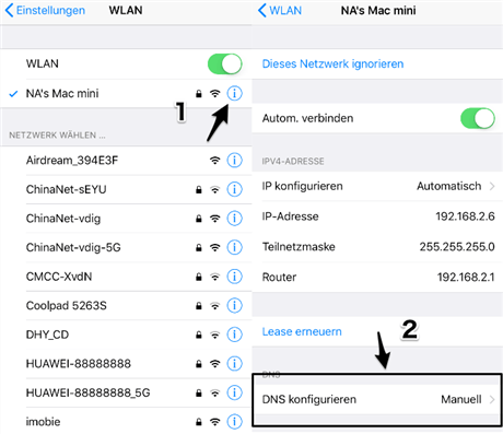 iCloud-Sperre umgehen in Einstellungen