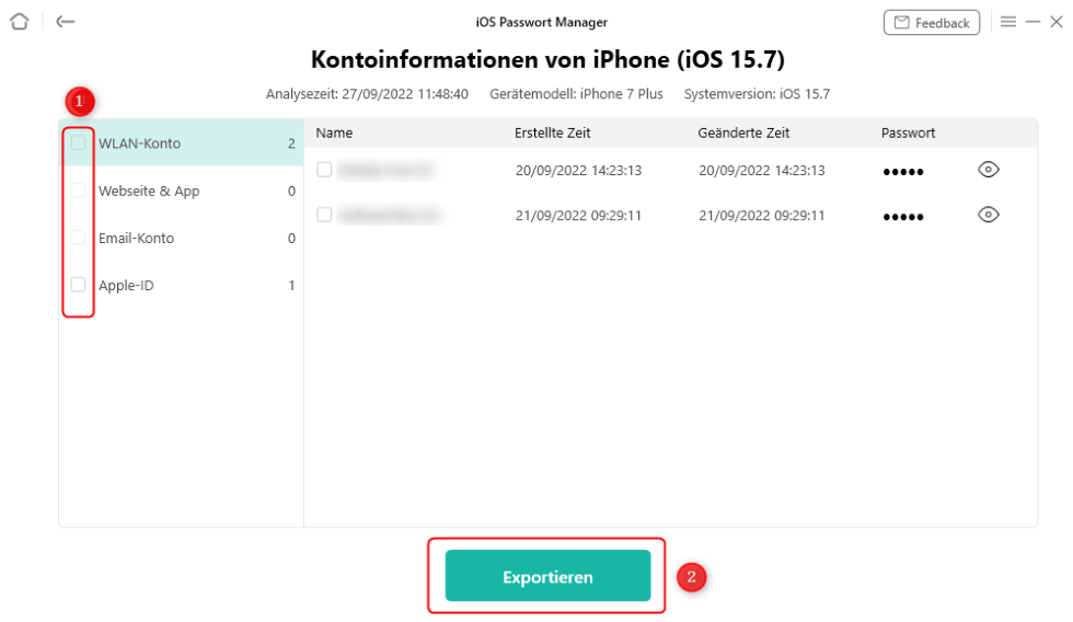 iPhone gespeicherte Passwörter anzeigen lassen