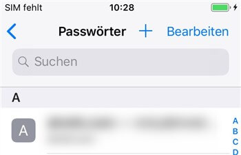 Passwort anzeigen lassen