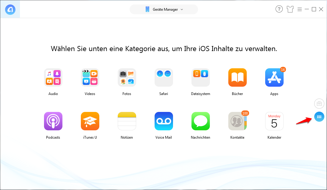 Wie bekomme ich teilweise Fotos vom iPhone auf den PC – Mit AnyTrans