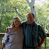 Man and woman standing together