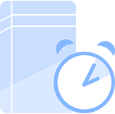 Wall clock on side