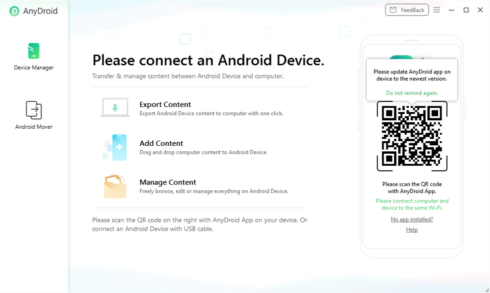 Launch AnyDroid on Your Computer