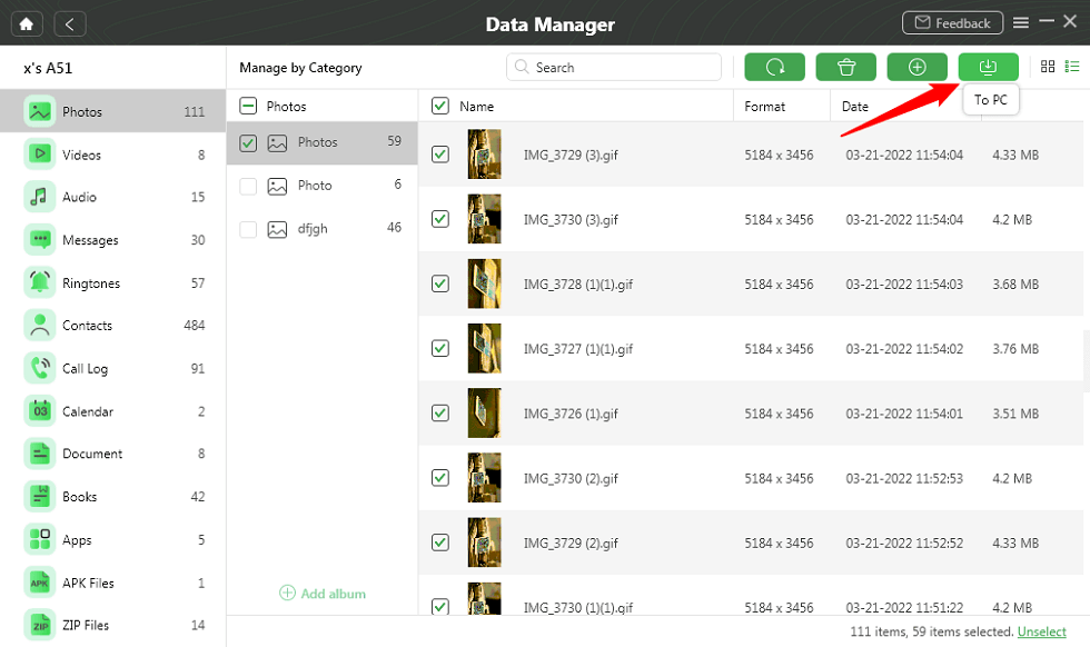 Transfer Photos to PC