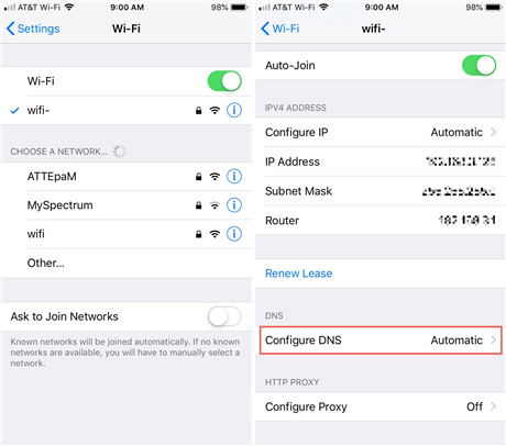 Try DNS Method