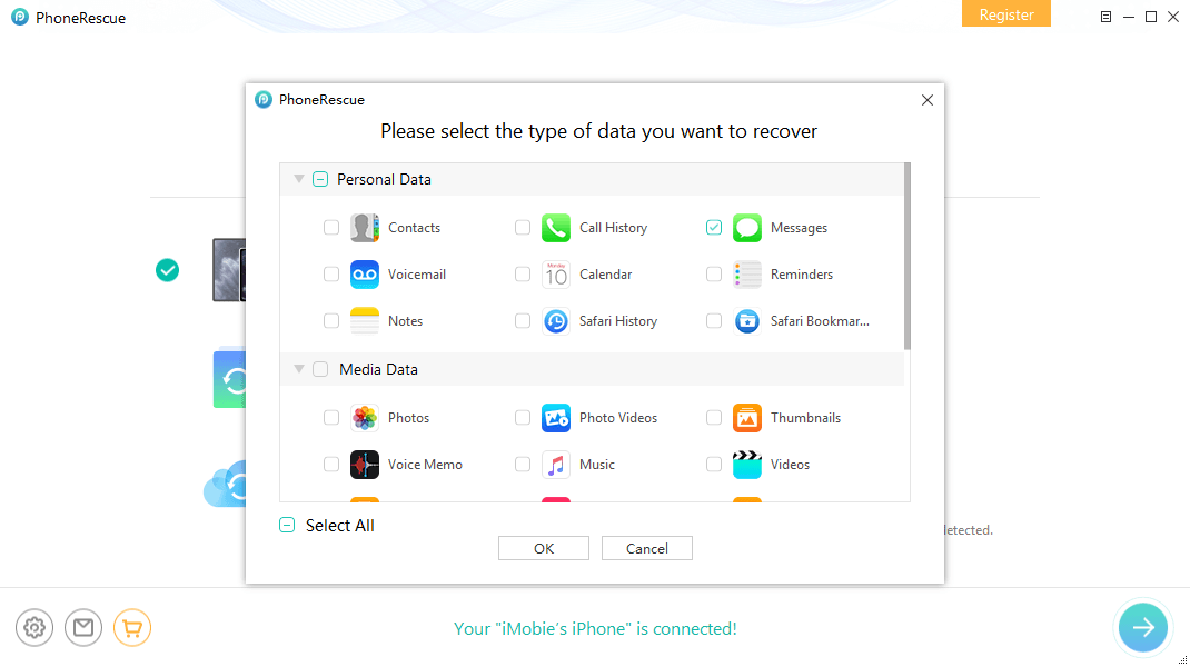 Choose Messages to Scan