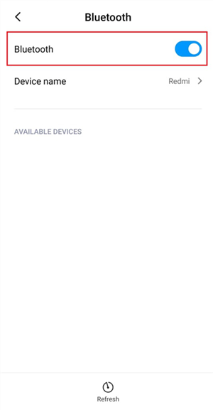 Transfer Data from Android with Bluetooth
