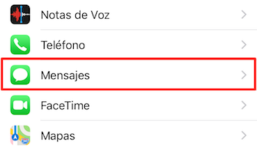 Liberar almacenamiento iPhone - Ordena los mensajes recibidos