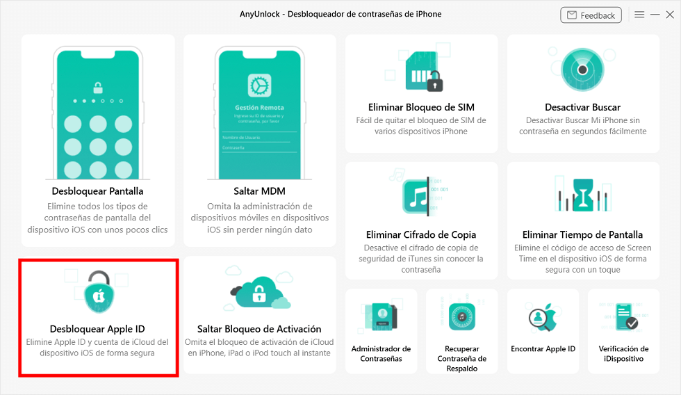 Desbloquear tu Apple ID