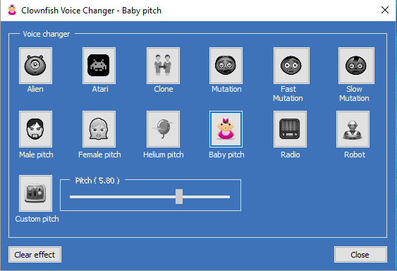Clownfish Voice Changer - Los 10 mejores modificadores de voz en tiempo real