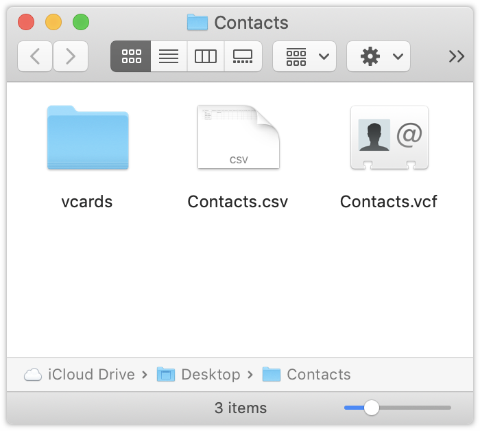 Compartir contactos por iCloud