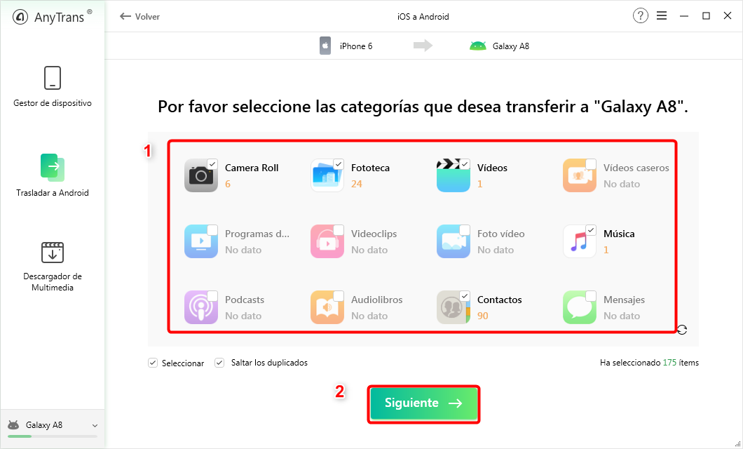 Pasar los archivos 
