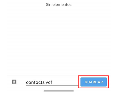 Haz clic en Guardar