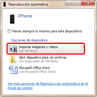 Reproducción Automática de Windows