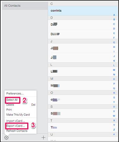 Transferir contactos de iPhone a Samsung con iCloud
