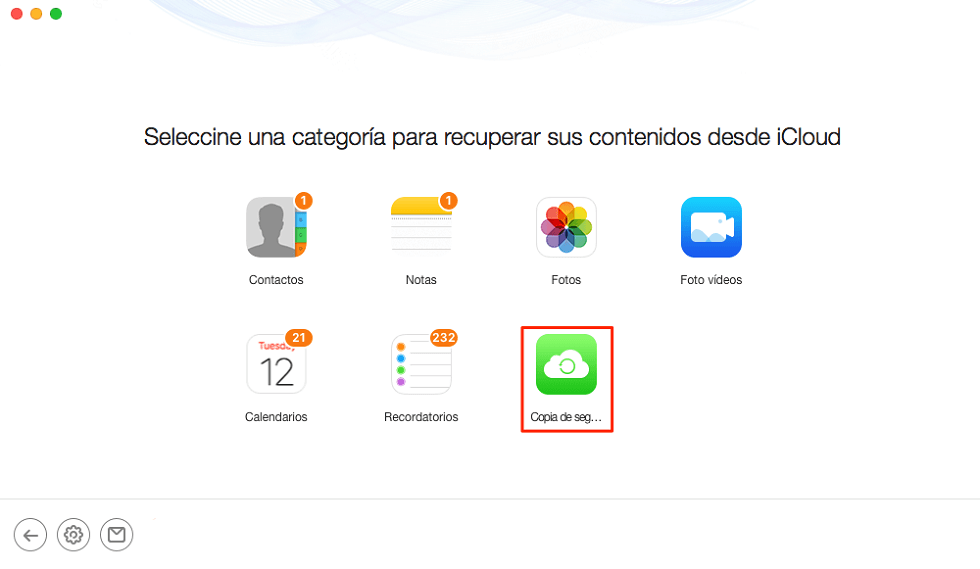 Restaurar mensajes de WhatsApp en iPhone nuevo - Paso 2