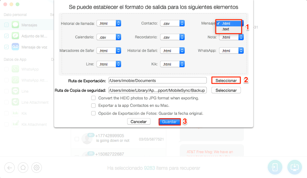 Recuperar mensajes borrados de iPhone