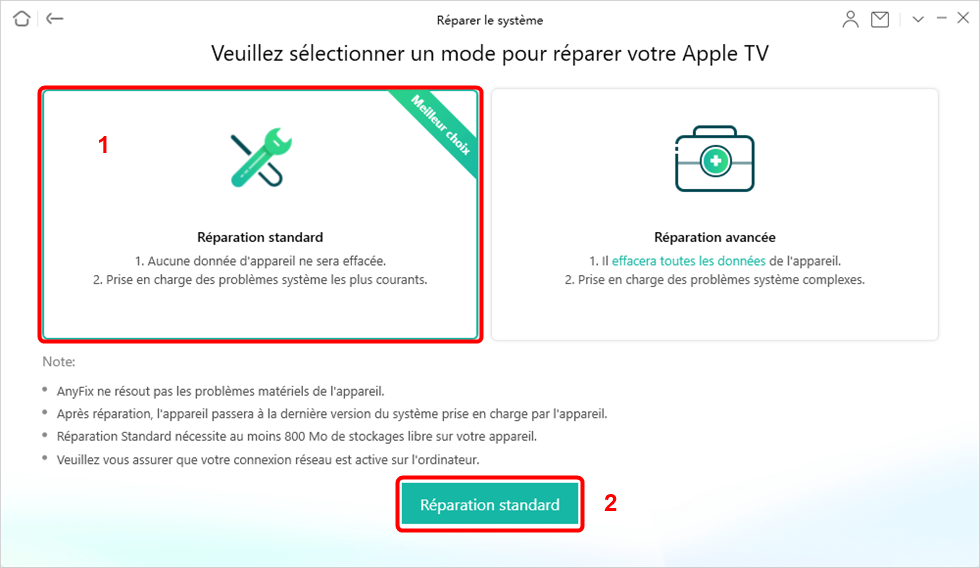 Apple TV - Réparation standard