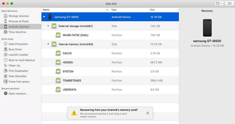 Disk Drill 4 Android Data Recovery