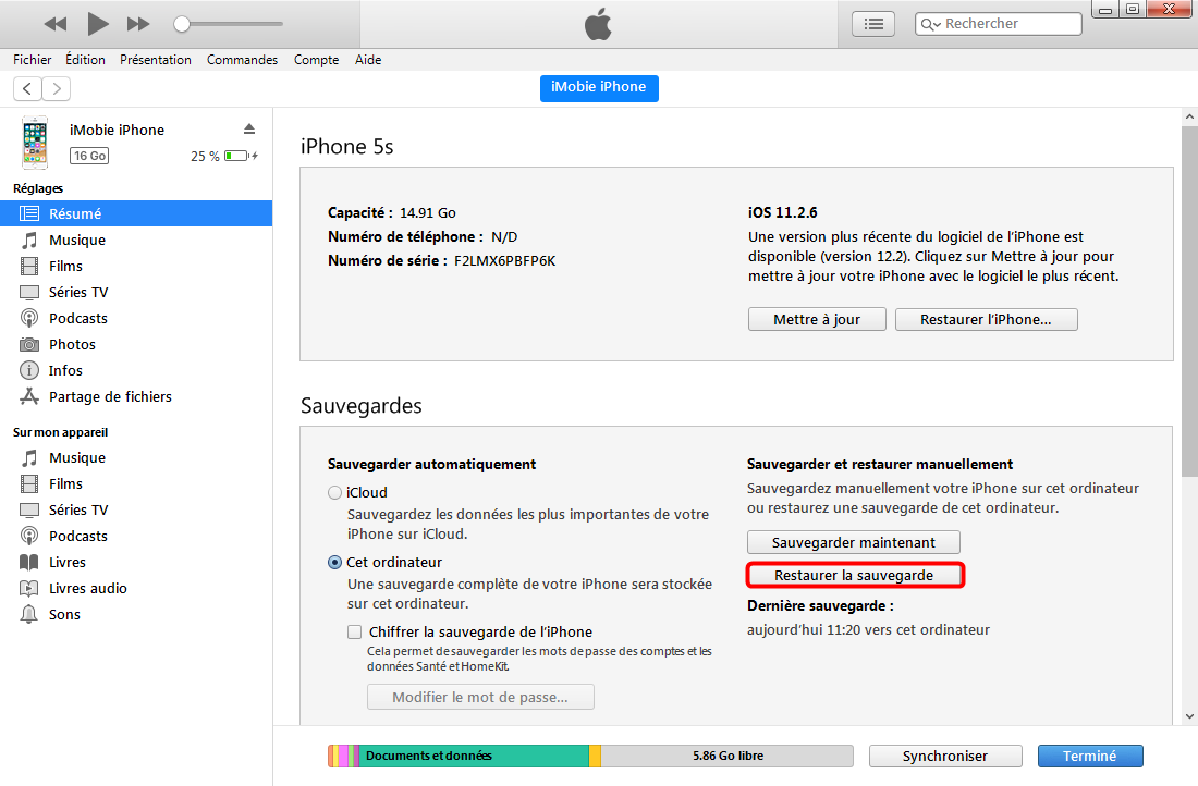 Extraire des mémos vocaux iPhone via iTunes