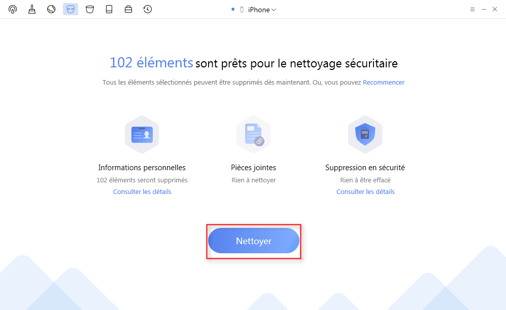 Comment nettoyer les donnÃ©es sur iPhone