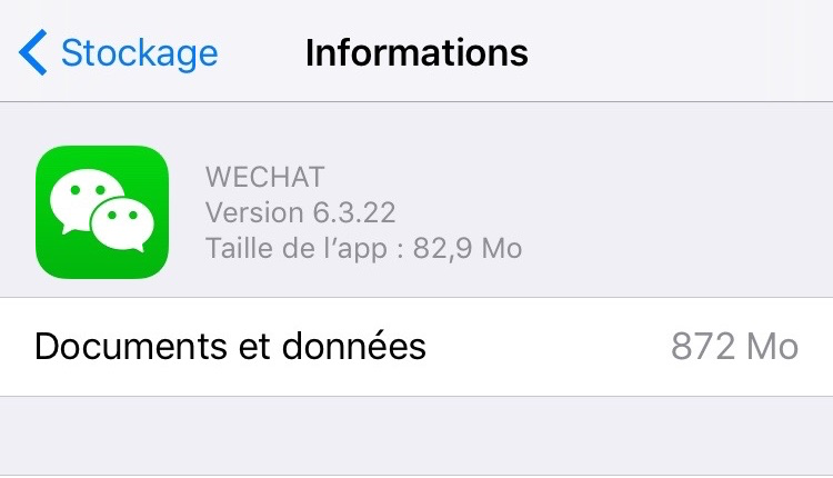 libÃ©rer plus de stockage iOS 10 â Supprimer caches d'apps