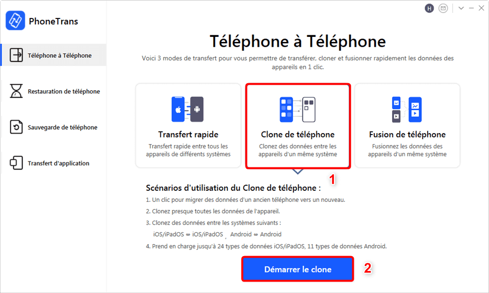 Clone de téléphone