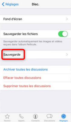 Enregistrer les discussions WhatsApp